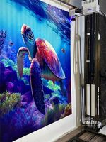 Máquina de impresión de fotos de impresora de inyección de tinta UV de pared 3D de pintura lenticular colorida personalizada de alta calidad