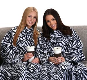 Super Soft Warm TV Throw Blanket with Sleeves Wearable Sofa Cozy Hug Sleep Blanket and <strong>Hoodie</strong> Sweatshirt Tv Blanket for Winter - Product Image 4