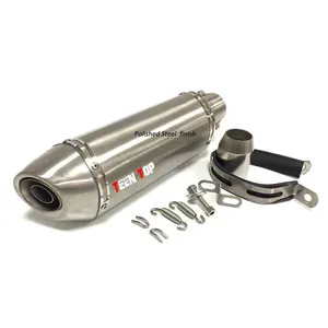 370mm motorcycle exhaust system muffler for 4T 2V GY6 125 GW250 GIXXER 250 Ninja250 R25 moto exhaust