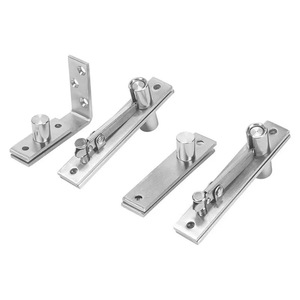 Charnière pivotante silencieuse en acier inoxydable argenté moderne à angle d'ouverture <span class=keywords><strong>de</strong></span> 180°, forte capacité <span class=keywords><strong>de</strong></span> charge, pour portes <span class=keywords><strong>de</strong></span> meubles et armoires - Product Image 2
