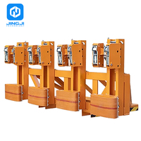 Griffe de levage mécanique à double anse pour fûts, pince de préhension pour fûts, accessoire pour chariot élévateur