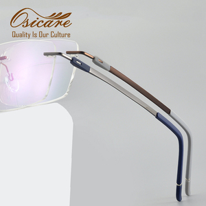 Montures <span class=keywords><strong>de</strong></span> lunettes <span class=keywords><strong>de</strong></span> <span class=keywords><strong>vue</strong></span> sans monture en titane pour hommes et femmes, design haut <span class=keywords><strong>de</strong></span> gamme, best-seller - Product Image 3