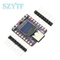 Carte de développement SuperMini ESP32-C3 au design compact avec écran OLED de 0,42 pouces, circuits intégrés Wi-Fi et Bluetooth