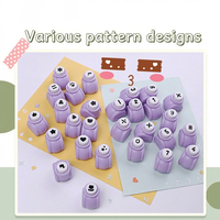 Perforatrice manuelle Kwtrio pour l'école maternelle, artisanat en papier, bricolage, perforatrice à main, plastique et métal