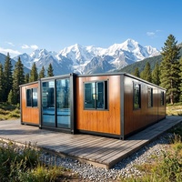 Maison conteneur détachable de 40 pieds, maison transportable, design moderne en acier modulaire, durée de vie de 20 ans, dortoir pour personnel de chantier éloigné