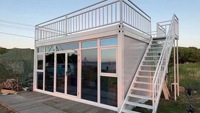 Maison modulaire préfabriquée en acier de luxe moderne de 20 pieds avec mur en verre pliable pour supermarché, centre commercial, hôtel, complexe hôtelier