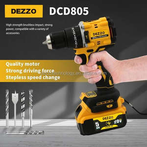 DCD805 fırçasız akülü darbeli matkap 20V değişken hız endüstriyel sınıf 70N.<span class=keywords><strong>m</strong></span> Max tork şarj edilebilir güç aracı - Product Image 3