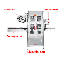 Machine d'étiquetage de manchon de ticker carré automatique électrique en gros direct pour bouteilles PET canettes bois papier PLC moteur 1 an