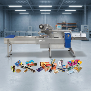 Máquina Envasadora Horizontal Automática Eléctrica de Alta Calidad, Marca Italiana, para Envasado de Papel/Película Plástica para Alimentos y Bebidas en Fábricas - Product Image 3