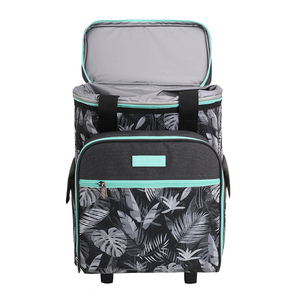 2021 New Tableware Picnic Bag Set Outdoor Portable Thermal Insulation Cold Storage Quad Camping Picnic <strong>Trolley</strong> Bag - Product Image 2
