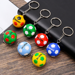 3D PVC Mini Football Pendent New Design Sports Key Chains-Promotional Souvenir Gift Plastic Keychain