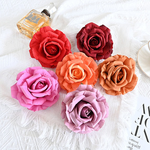 11cm rose di seta artificiale fiori di nozze alla rinfusa panno decorativo rose moltiplicano i colori per la scuola posteriore della parete di nozze arco - Product Image 5