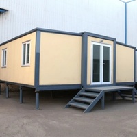 Maison conteneur modulaire extensible résistante à la rouille en acier pour salle d'isolement, logement du personnel sur site