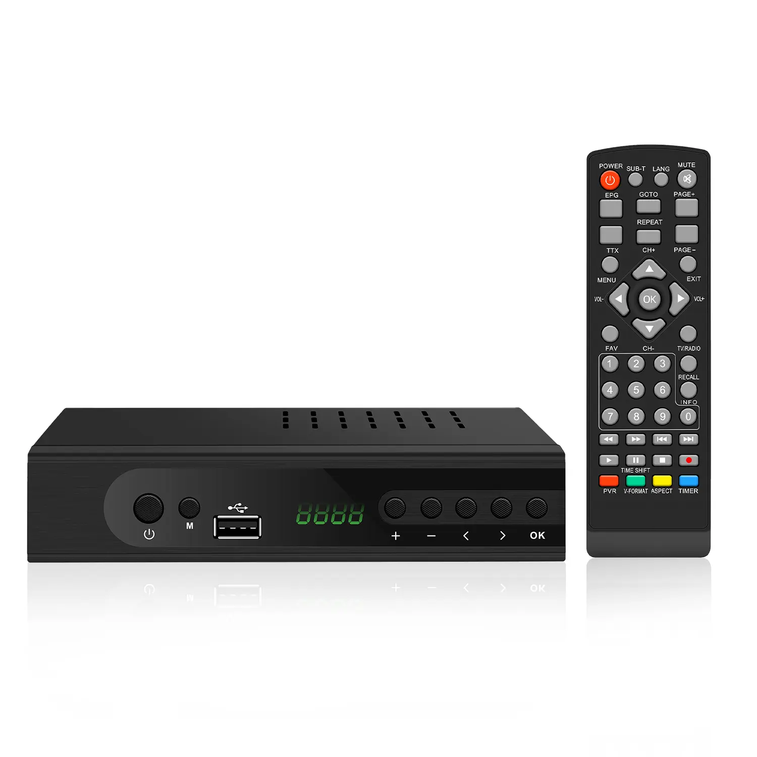 Sıcak satış Full HD ATSC dijital dekoder set üstü kutusu FTA ücretsiz kanalları tv kutusu en iyi dijital atsc tuner abd meksika