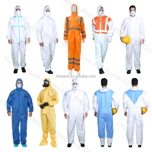 Combinaison jetable microporeuse non tissée CE Type 5 6 Vêtements de travail de sécurité - Product Image 2