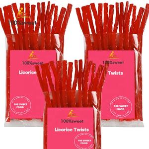 Usine OEM Arc-en-ciel Réglisse Bonbons Twists Pleine Taille Fruité Aromatisé Assortiment <span class=keywords><strong>de</strong></span> Bâtons Colorés Doux et Tendres Bonbons Doux Collations - Product Image 4