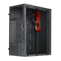 Boîtier d'ordinateur Micro ATX T12 bas de gamme pour entreprise, emballage carton brun, système informatique de bureau OEM en stock, boîtier en plastique