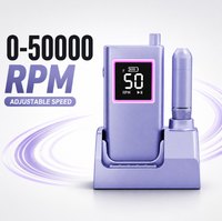 Machine à polir les ongles électrique, perceuse à ongles, 50000 tr/min, sans fil, rechargeable, 1800 mAh, longue durée de fonctionnement, pour salon et usage domestique