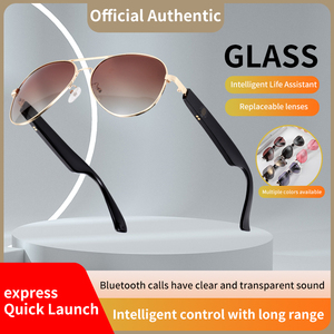 Prix d'usine AI Smart pour lunettes Bluetooth Caméra vidéo intelligente <span class=keywords><strong>et</strong></span> fonction d'enregistrement de traduction Casque portable - Product Image 2