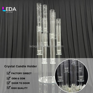 Candelabros de Metal Negro de 9 Brazos, Centro de Mesa para Bodas y Decoración - Product Image 2