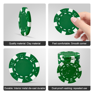 เหรียญโป๊กเกอร์คาสิโน ABS 40มม. ราคาถูก11.5กรัมสำหรับเล่นเกมบนโต๊ะการพนันโทเค็น - Product Image 3