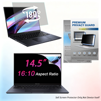 Filter Privasi PET Anti Spy Anti Silau Cahaya Biru Dua Sisi Mudah Dipasang untuk Notebook Lenovo/HP/ASUS/Acer