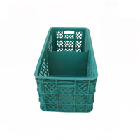 Caisse en plastique empilable et durable, bac de stockage logistique, conteneur en maille pour œufs, fruits, légumes, déménagement, anti-fuite