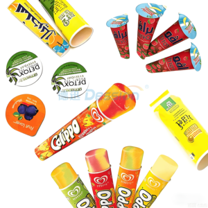 Machine d'emballage automatique pour aliments congelés, cornets de crème glacée, machine de remplissage et de scellage de tubes en papier pour crème glacée Calippo - Product Image 2