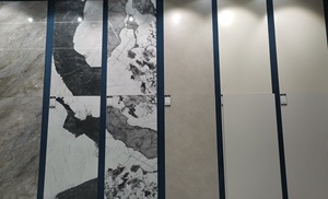 Azulejos de <span class=keywords><strong>Porcelana</strong></span> con Aspecto de Mármol Blanco Carrara Dorado de 120x60cm y 60x60cm, con Superficie Pulida, Modernos, <span class=keywords><strong>para</strong></span> Exteriores y Baños - Product Image 5