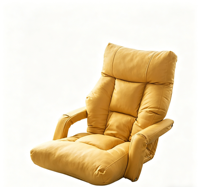 Canapé paresseux pliable et réglable en tissu technique imperméable avec accoudoirs en tissu pour une personne