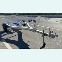 Remorque pour bateau en aluminium à essieu simple, remorque pour bateau de 15 pieds avec freins hydrauliques pour le marché australien