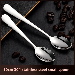 Customized 10cm 11.5cm Silver Small 304 Stainless Steel Coffee <strong>Tea</strong> <strong>Spoon</strong> for Espresso - Product Image 3
