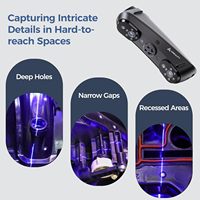 Escáner 3D Portátil Sermoon S1 con Láser Azul, Grado de Metrología 0.02mm para Proyectos de Ingeniería