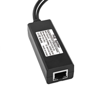 Divisor POE Gigabit 48V 12V2A, Adaptador Ethernet de Red Estándar, Monitor de Energía PoE para Cámaras IP CCTV, Accesorios de Vigilancia
