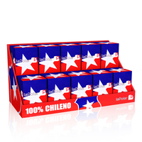 Présentoir de comptoir en carton ondulé pliable à 3 niveaux, écologique et recyclable, pour la promotion en magasin