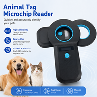 Lector de Microchip W90B RFID ABS para Animales, Lector de Etiquetas de Oreja con Microchip FDX-B/EMID para Perros y Gatos
