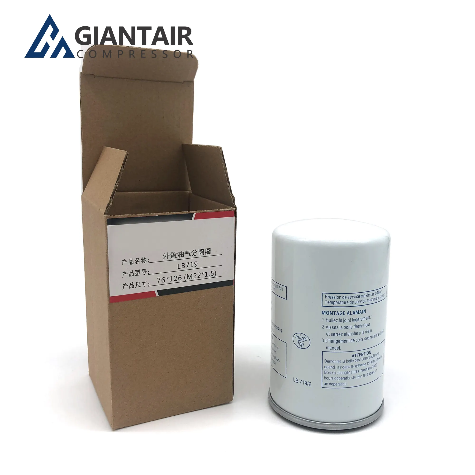 GiantAir Atlas 1613610500 Filter Oli Kompresor Udara 30HP Ke 100HP
