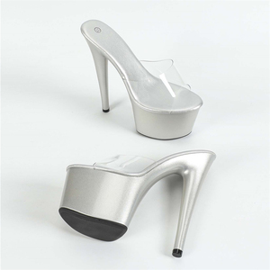 16cm dames mode Transparent Super <span class=keywords><strong>talons</strong></span> aiguilles chaussures haute imperméable plate-forme scène hommes passerelle <span class=keywords><strong>talons</strong></span> hauts - Product Image 4