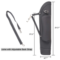 Carquois à flèches en cuir à double usage pour tir à l'arc, carquois de hanche, à suspendre à la taille, avec sangle réglable et clip de ceinture