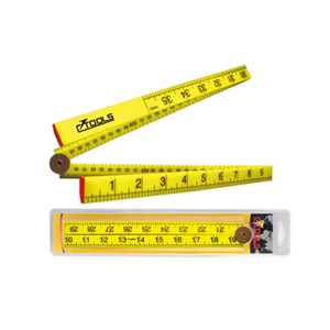 Herramienta de medición de alta calidad, <span class=keywords><strong>regla</strong></span> plegable de madera y plástico, 1 M, 4 pliegues, para estudiantes - Product Image 3