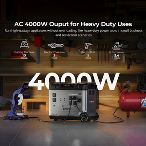 สถานีไฟฟ้าพกพา รุ่น P5000E PRO Solar กำลังไฟ 5000 วัตต์ พร้อมแบตเตอรี่เสริม 5120 วัตต์-ชั่วโมง สำหรับใช้ในบ้าน รุ่น P50 - Product Image 6
