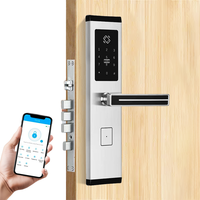 Cerradura Inteligente de Acero Inoxidable Pulido con Aplicación TTlock, Teclado Impermeable sin Llave, Desbloqueo con Contraseña y Tarjeta para Uso en Hoteles
