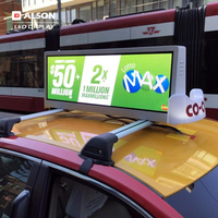Écran publicitaire mobile LED ALSON pour voiture/taxi, écran LED de toit ultra-léger, affichage vidéo LED haute définition pour taxi, publicité sur camion