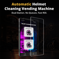 Máquina Expendedora Automática para Limpieza de Cascos de Motocicleta con Puertas Dobles, Sistema Operativo Android y Pago con Tarjeta