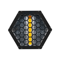 Rétro 100W RGBW LED Matrix Stage Light DJ Strobe Wash Rétro-éclairage Blanc Éclairage Ambiant Public Blinder pour Stage DMX512