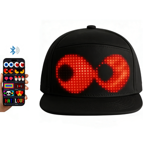 Cappello LED con Luci Lampeggianti a Prezzo di Fabbrica, Controllo APP, Schermo con Testo Scorrevole, Cappellino da Baseball con Display LED - Product Image 1