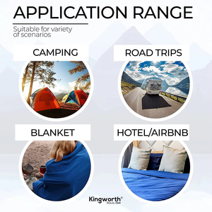 Kingworth <span class=keywords><strong>Drap</strong></span> de sac de couchage léger en soie de mûrier Équipement de camping moderne pour le voyage en plein air pour l'<span class=keywords><strong>été</strong></span> - Product Image 5