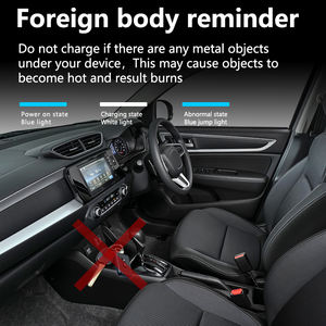 Cargador inalámbrico Qi para teléfono móvil para coche Smart <span class=keywords><strong>Auto</strong></span> 15W almohadilla de carga rápida inalámbrica fácil de instalar para <span class=keywords><strong>Honda</strong></span> Amaze - Product Image 4