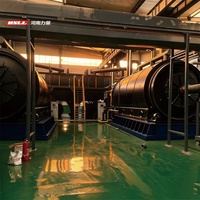 Machine de pyrolyse par craquage par lots à haut rendement et écologique Henan Power pour la conversion de pneus usagés, plastiques, déchets ménagers, boues d'huile et huile combustible