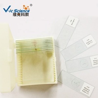 Microscope Prepared Slides Biological Glass Microscope Prepared Teaching Slides for Student 25pcs Set Biology Slides
